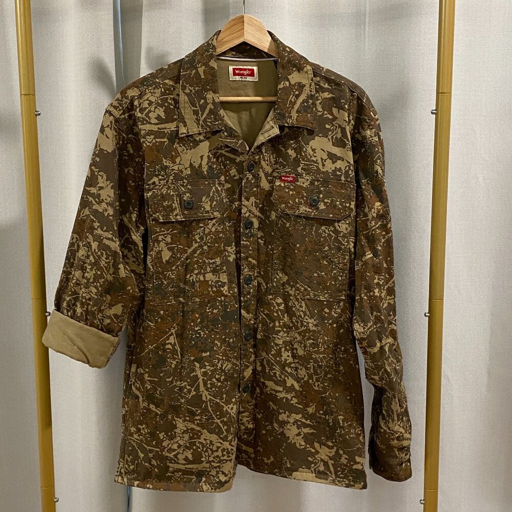 Wrangler Camo Button Up Shacket